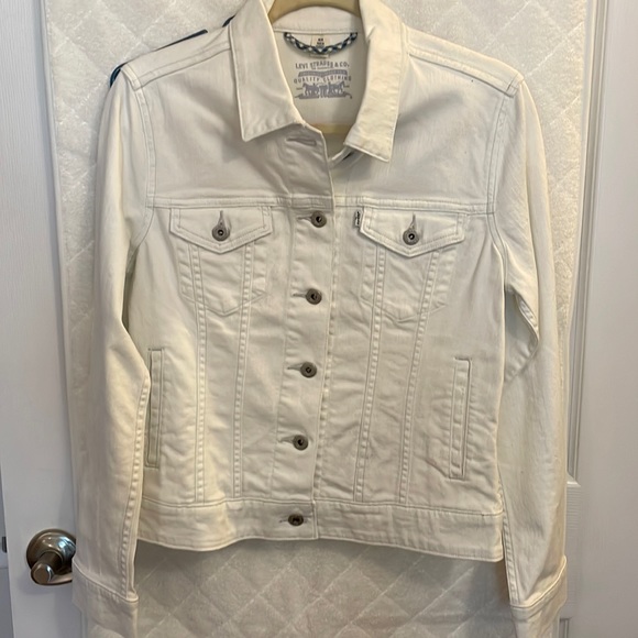 Levi's Jackets & Coats Levis White Denim Jacket Poshmark